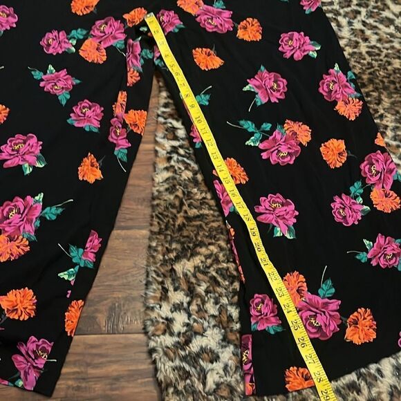 Torrid Black Floral Off Shoulder Design Contemporary Boho Feminine Jumpsuit - Picture 10 of 16